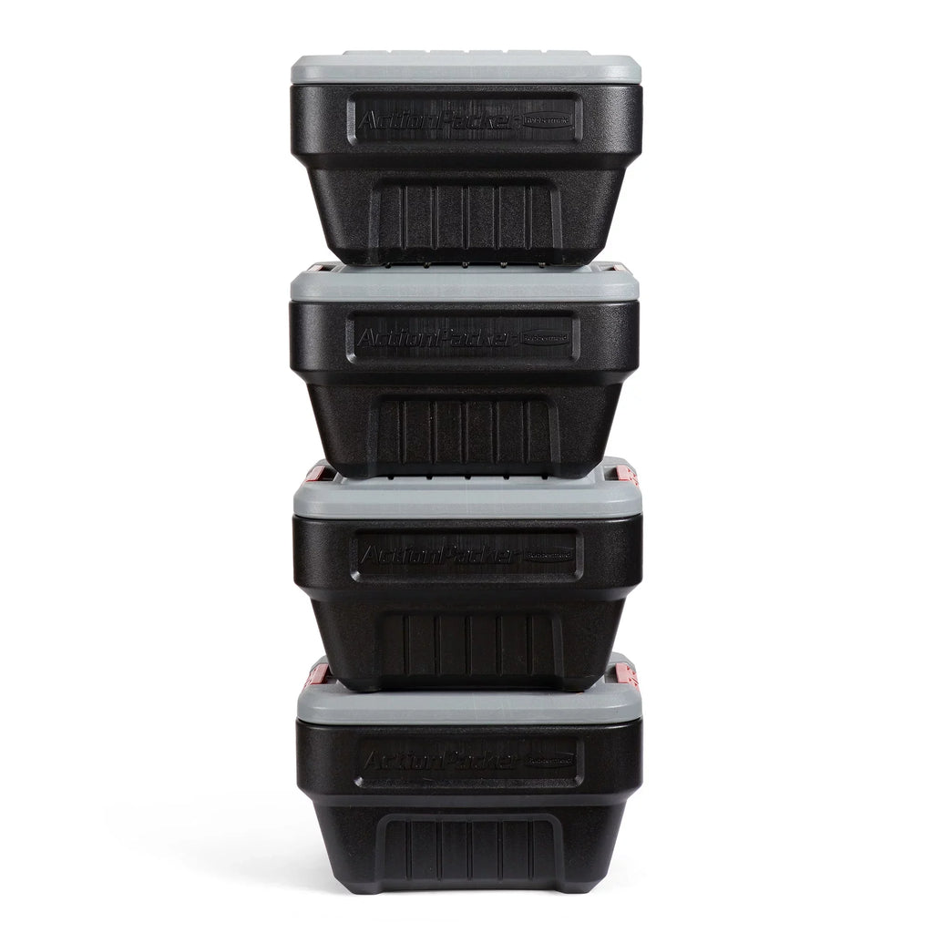 Box Container 8 Lockable Pack) Rubbermaid Latch Storage Gallon Plastic (4