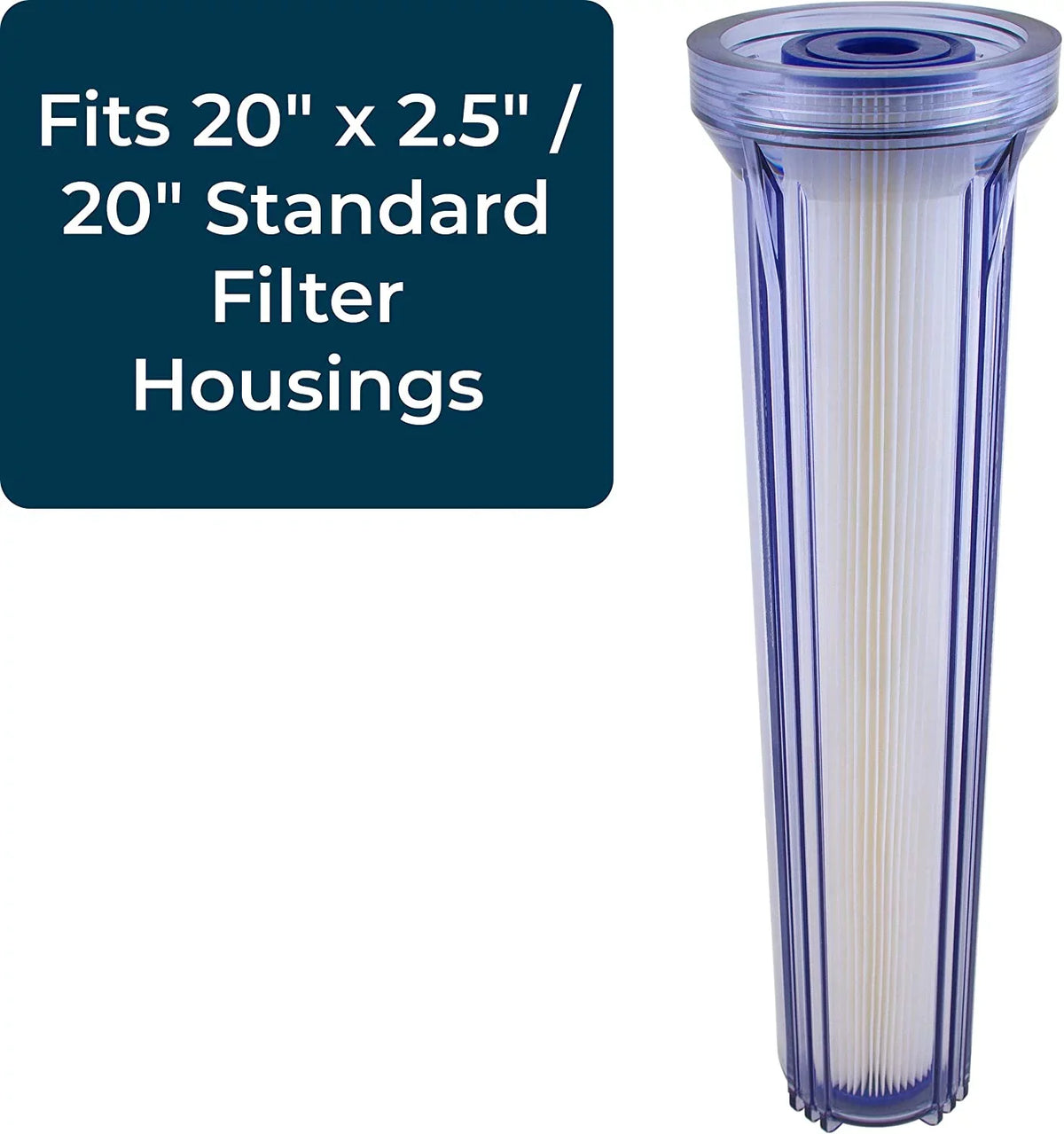 Pleated SpiroPure 30 Micron 155416-43 20x2.5 SPC-25-2030 Filter of Cartridge Sediment Polyester 20) Water SP-R30-20 R30-20 (Case