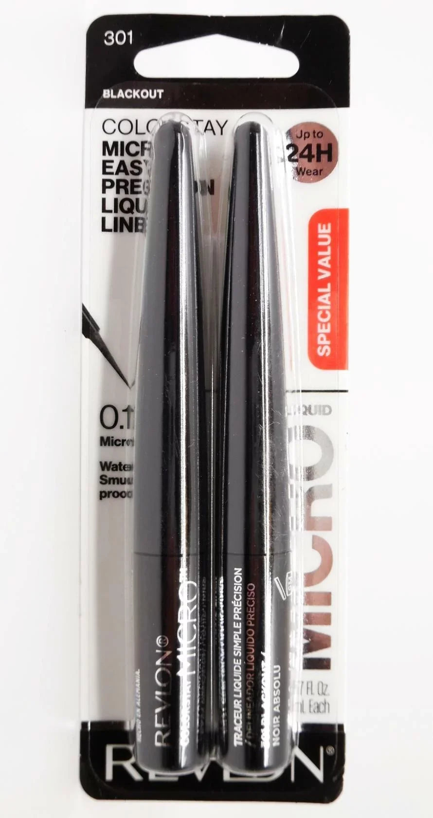 Eyeliner Blackout Liquid ColorStay Precision - Micro - 2pk REVLON 301 Line Easy