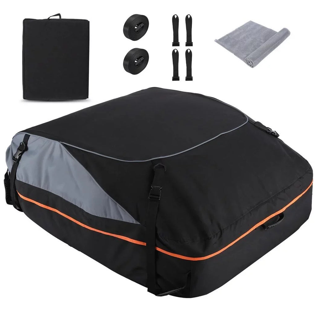 ft Car Adnoom Bag Cargo Car 100% Carrier, Car Bag Luggage Rooftop Bag, 16 Cu Black, Soft Sided Orange Roof Carrier Waterproof Top Storage