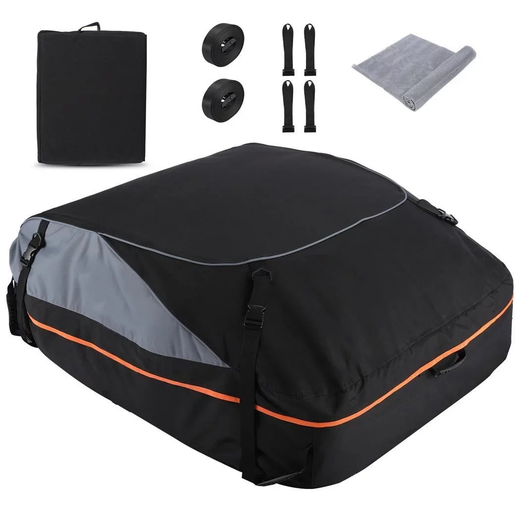 ft Car Adnoom Bag Cargo Car 100% Carrier, Car Bag Luggage Rooftop Bag, 16 Cu Black, Soft Sided Orange Roof Carrier Waterproof Top Storage