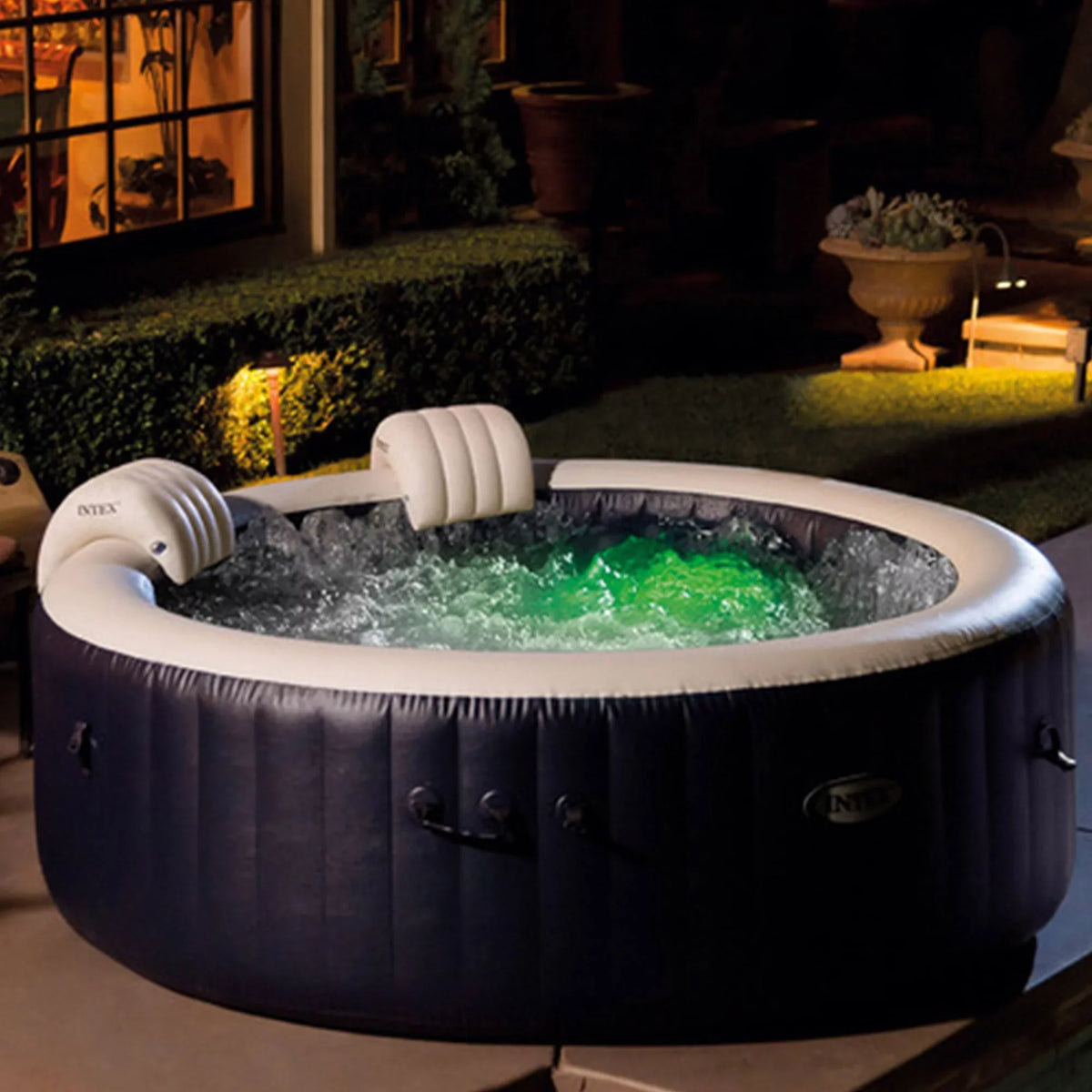 w/ PureSpa 28", Plus Hot Tub, x Inflatable 77 Intex Spa Tray Portable Phone