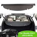 Retractable Shade Accessory Mazda 2016 2015 2013-2016 Rebounding CX-5 CX-5 2014 Mazda Privacy Cargo Cover Shield for Trunk Rear Cover Black 2013 SUV Plastic Fit With Area