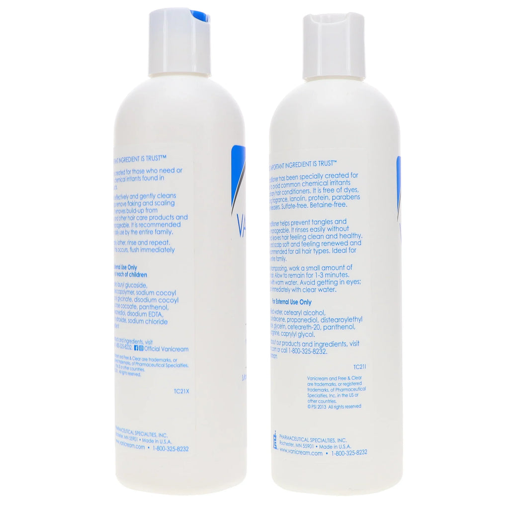 Combo 12 Vanicream oz & oz Conditioner Pack Shampoo 12
