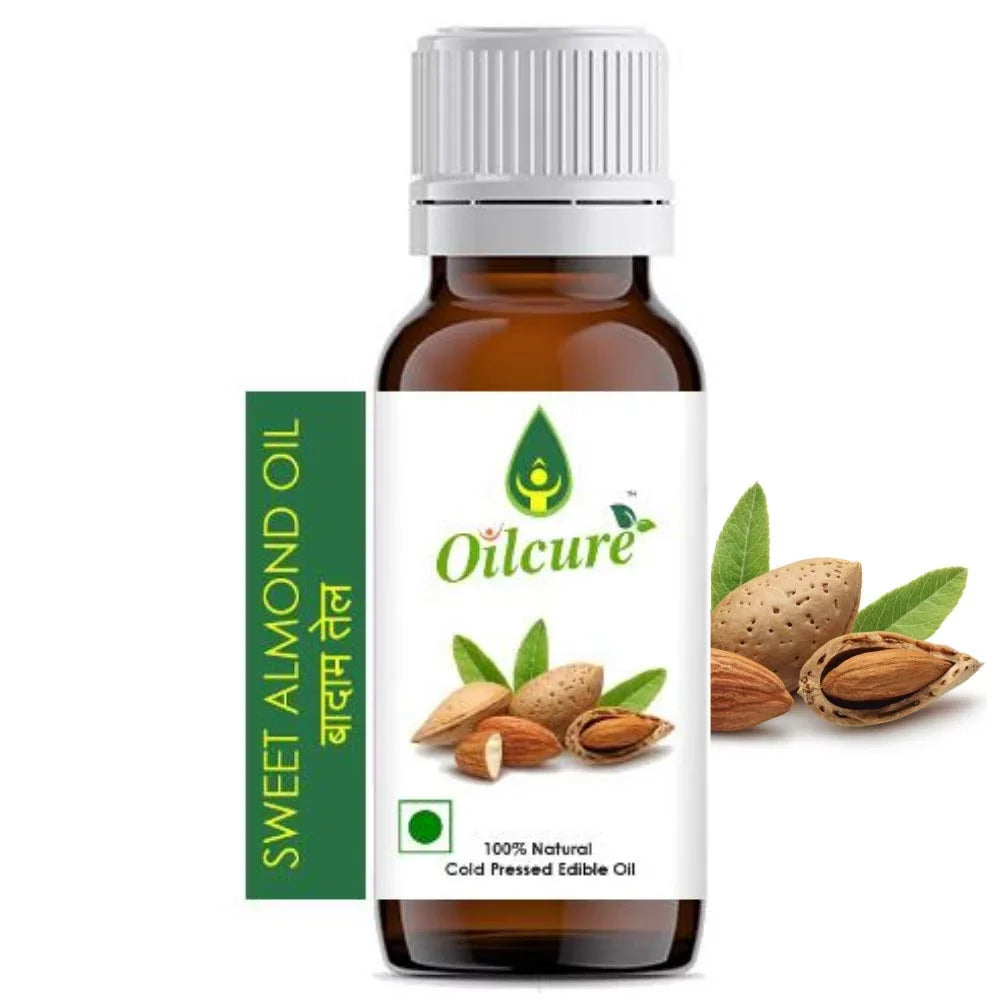 '- Cold | Pressed Ml Sweet Almond Edible OILCURE | Oil 100
