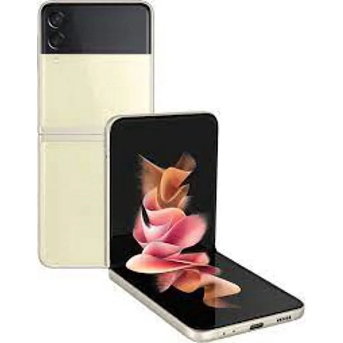F711U Unlocked 128GB Galaxy Smartphone Samsung (Refurbished: Good) Flip 5G 3 Z Pre-Owned Cream