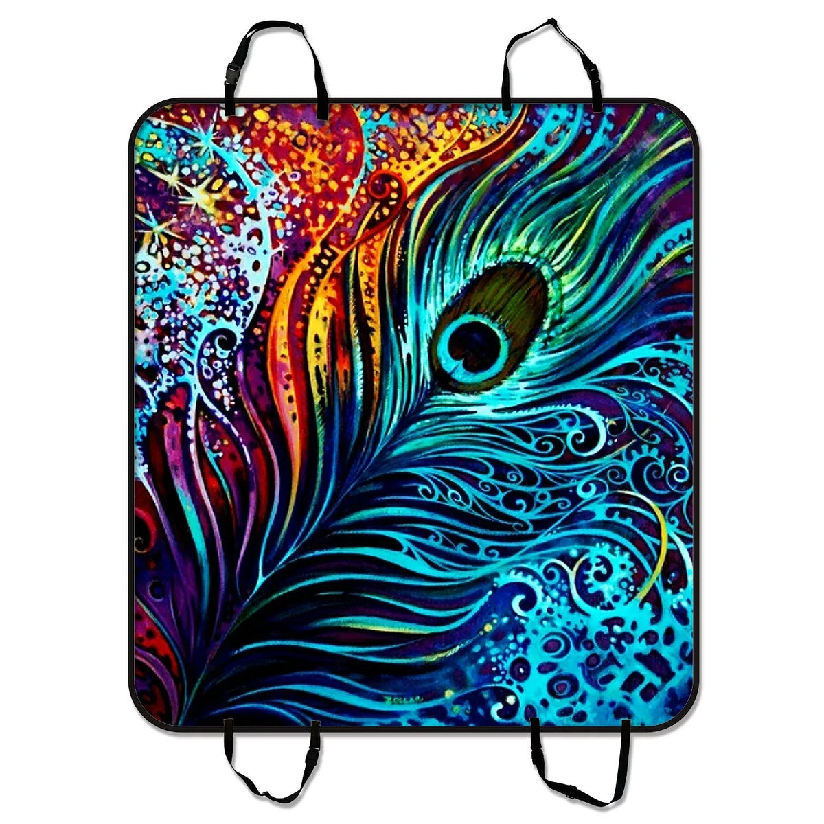 Colorful inches Design Mat Seat SUV Peacock For Mat Car and 54x60 Pet Mat Dog Cover Trunk Trucks Hammock Cargo Cars Car GCKG Seat