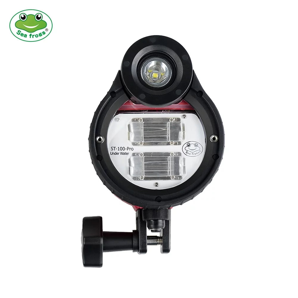 With Case Max. lamp,Optic Cable Optic frogs Waterproof 5600k 100m/328ft Waterproof Max. With Optic St-100- With Flash Qisuo 5600k Cable Sea 100m/328ft Dsfen