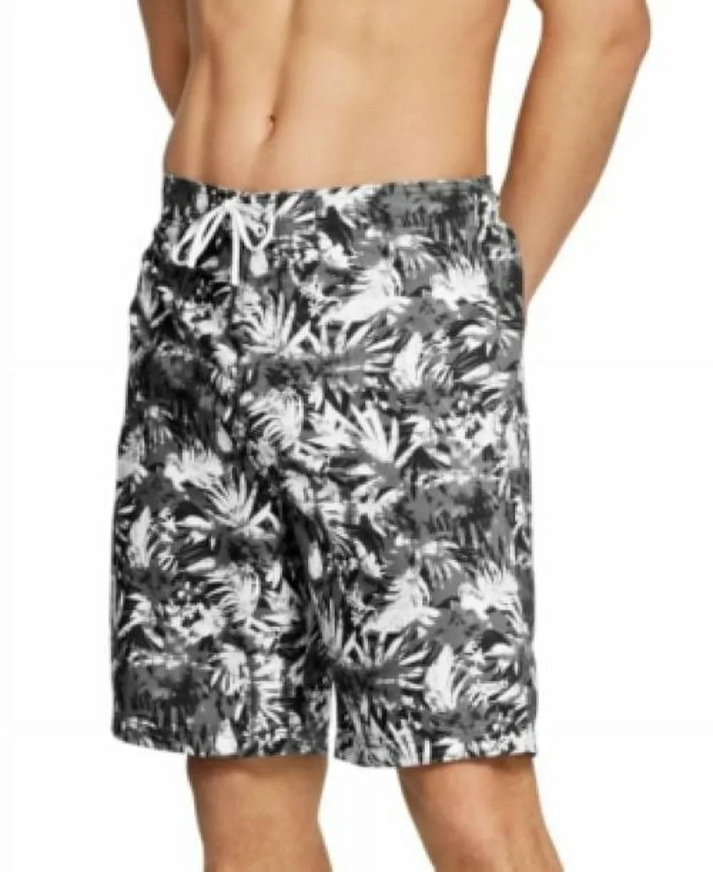 Stretch 2-Way Black-Med Ombré Floral Men's Bondi Shorts 9" Board Gradient Speedo