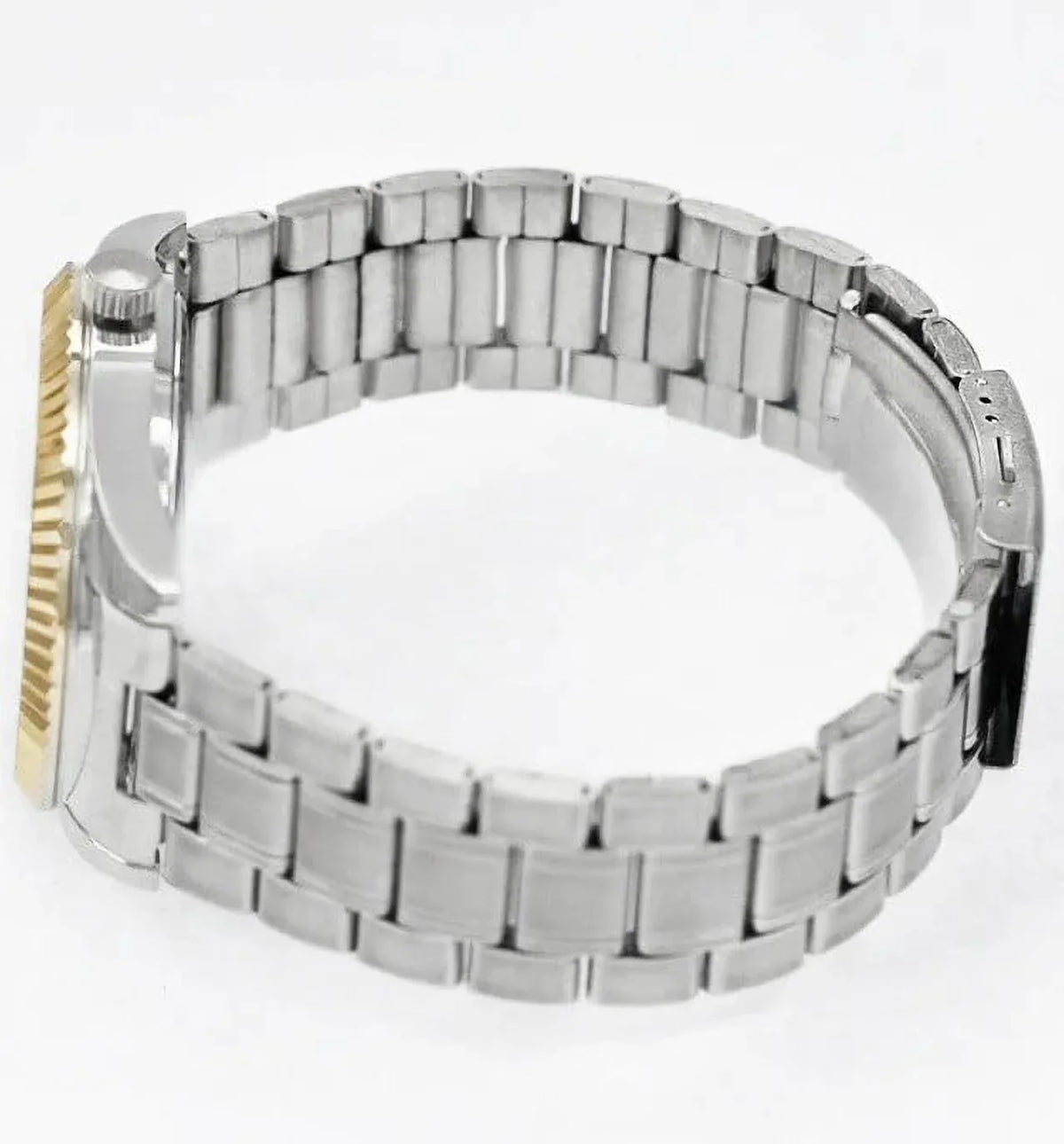 Sport Dress Montres Watch Wrist Carlo 43mm Men's Luxury Fashion Quartz Analog (Two-Tone/Black)