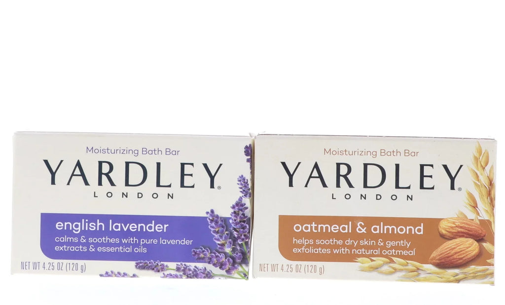Bath 6 4.25 Bar, Yardley Almond oz 6 Oatmeal PCS English Bar, Bath Yardley PCS, 4.25 oz Lavender &