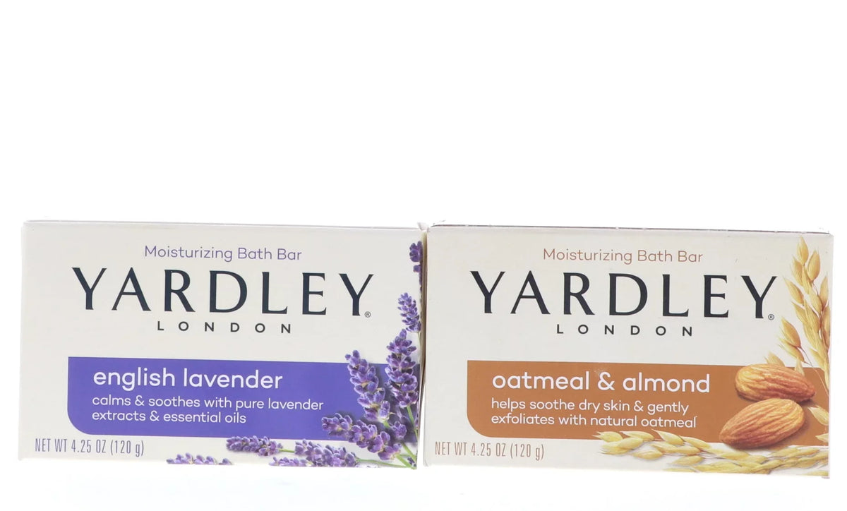 Bath 6 4.25 Bar, Yardley Almond oz 6 Oatmeal PCS English Bar, Bath Yardley PCS, 4.25 oz Lavender &
