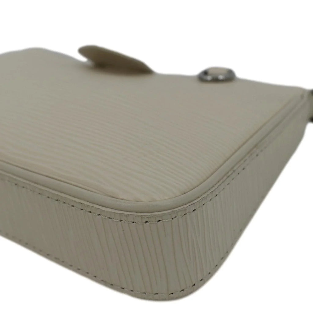 Easy Strap Pre-owned Epi VUITTON Bag Pouch On Cream LOUIS Leather Shoulder