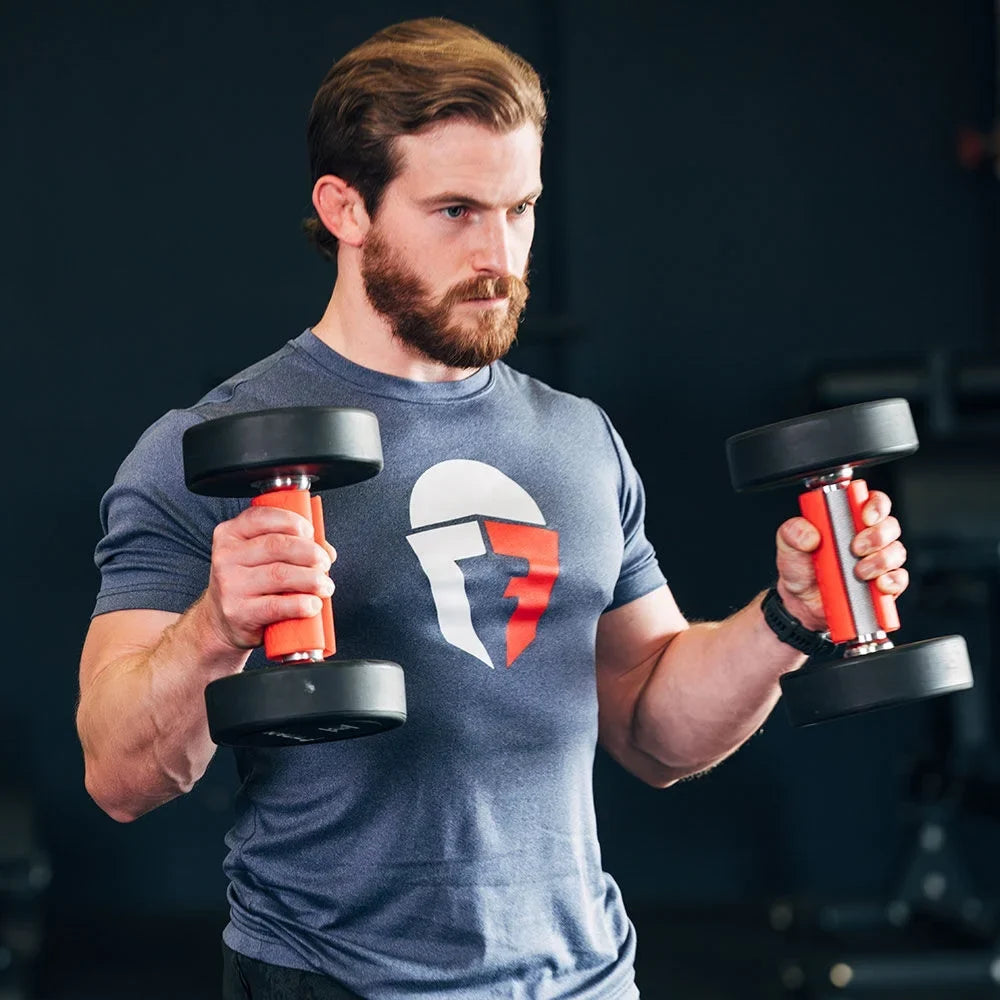 Dumbbell Grips Barbell Kettlebell Training Titan Thick Weight Bar for 2-in. Fitness Hand Pair