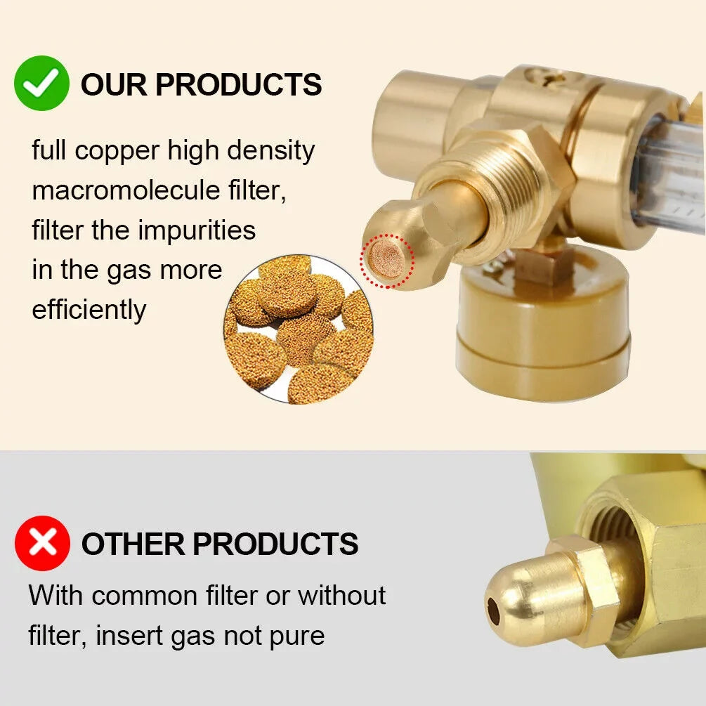 Welder HITBOX Regulator CO2 TIG Flow Welding with Box Argon 580 MIG Gauge Gas Meter CGA