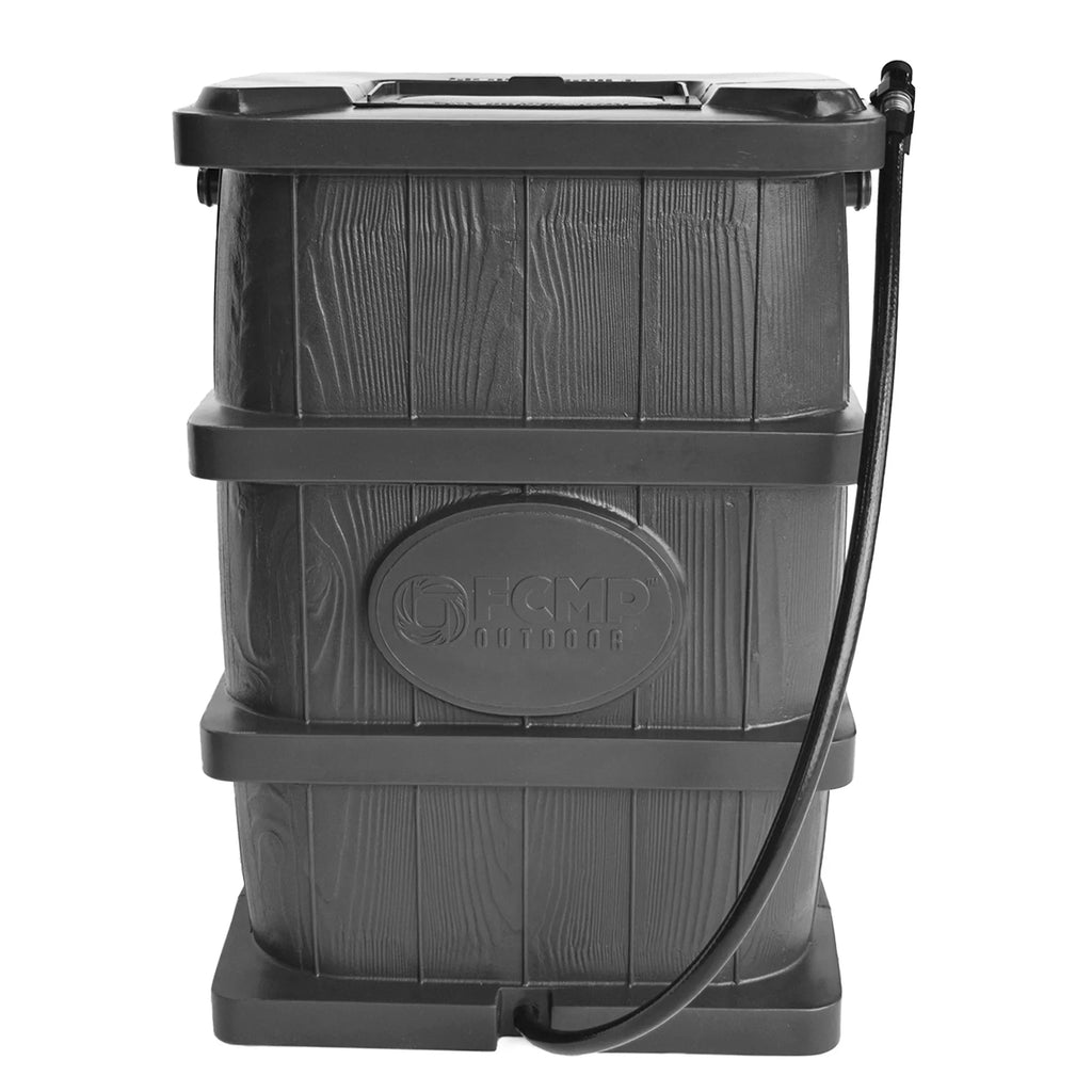 Grain WG4000-GRY Outdoor Home Catcher Outdoor Water Rain Barrel Wood FCMP