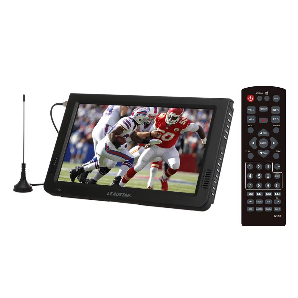 Support Freeview Card Screen 10 Digital TFT Video for ATSC LEADSTAR TV Portable Inch Player , LED USB