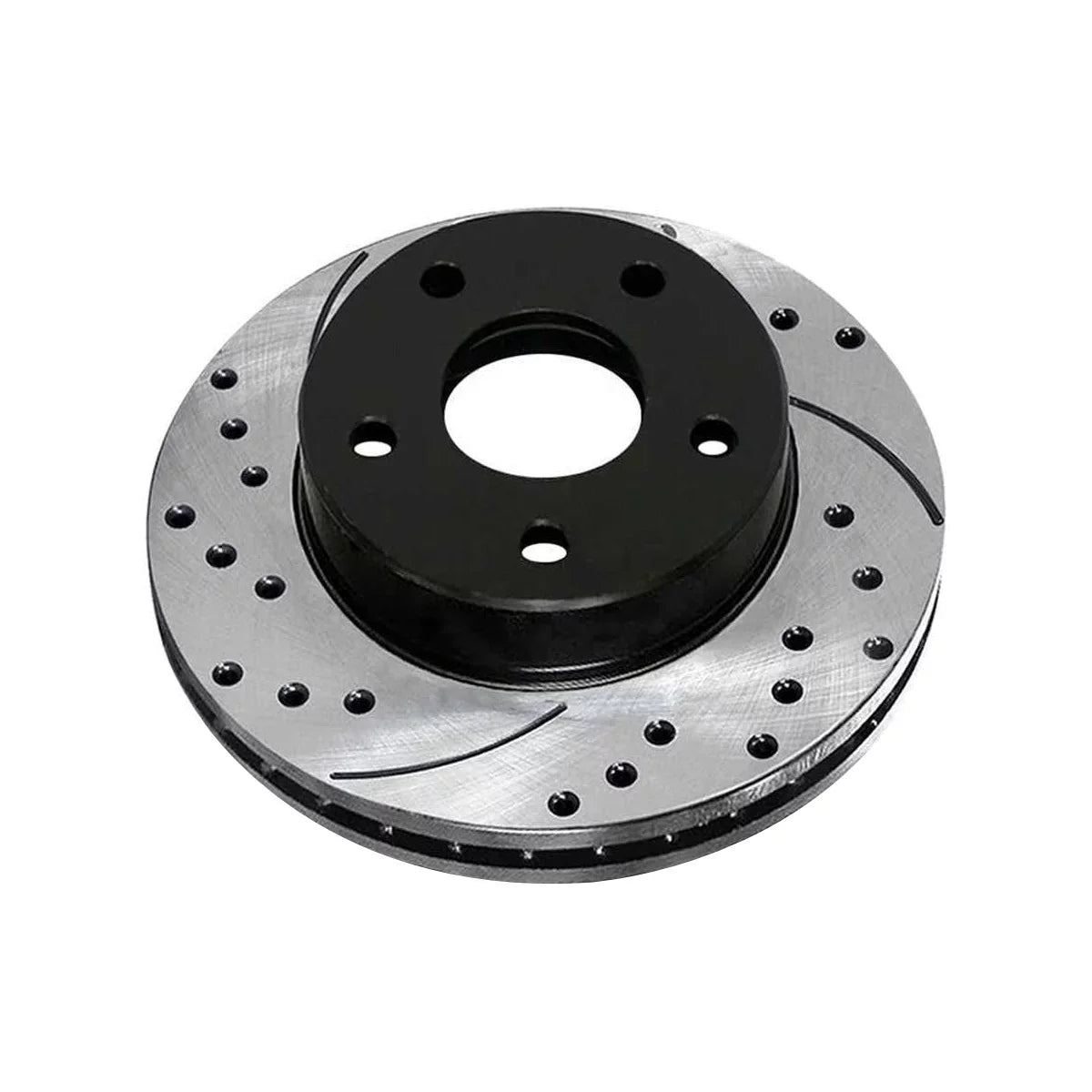 2012 Drilled 2008-2017 1.8L Driver PR63039LR and 2.4L Replacement AWD 2.0L Front 2011 2007-2010 of Side Mitsubishi Passenger FWD AutoShack Lancer Rotors Black Caliber Pair Brake 2 Dodge for Slotted