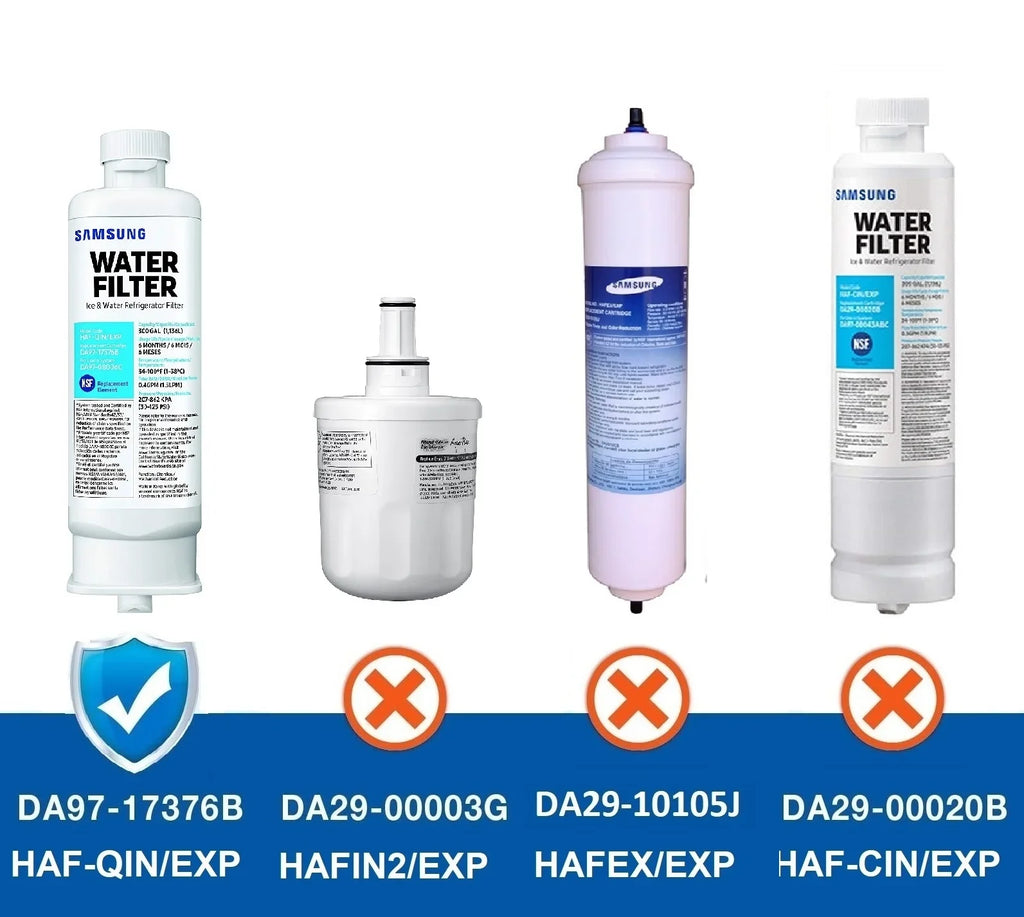 Pack DA97-17376B Refrigerator Fit for /AA, Filter,3 Water HAF-QIN, DA97-08006C HAF-QIN/EXP,