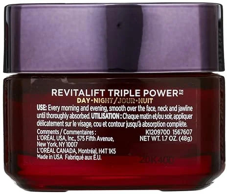 Ounce Paris Power L'Oreal Deep-Acting 1.7 All RevitaLift Moisturizer Types, Triple for Skin