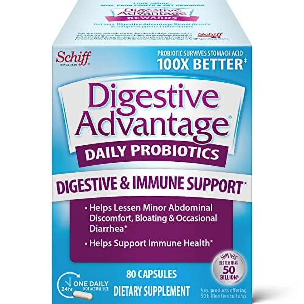 (80 & Capsules For Daily Digestive and box) Men Gut Advantage Probiotics Digestive count Health, Health Probiotic For Women