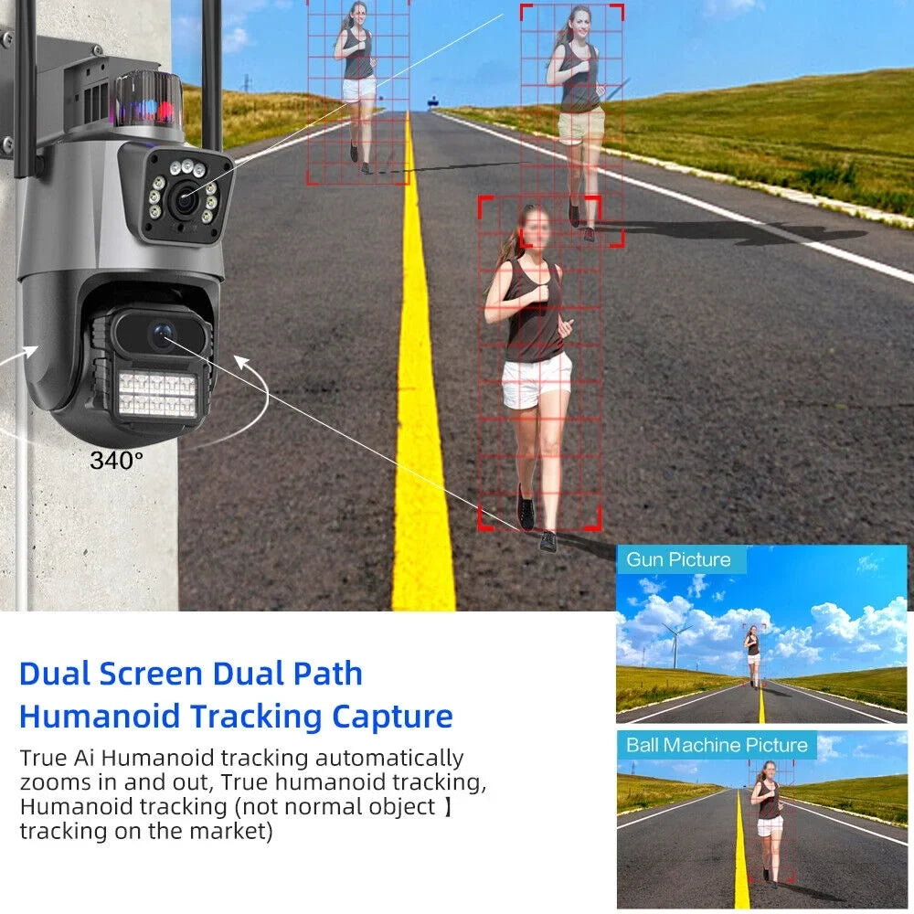 Card Camera Enhanced HD Audio Slot Real-time Antenna Outdoor Two-Way Waterproof Dual IP66 TF 1080P