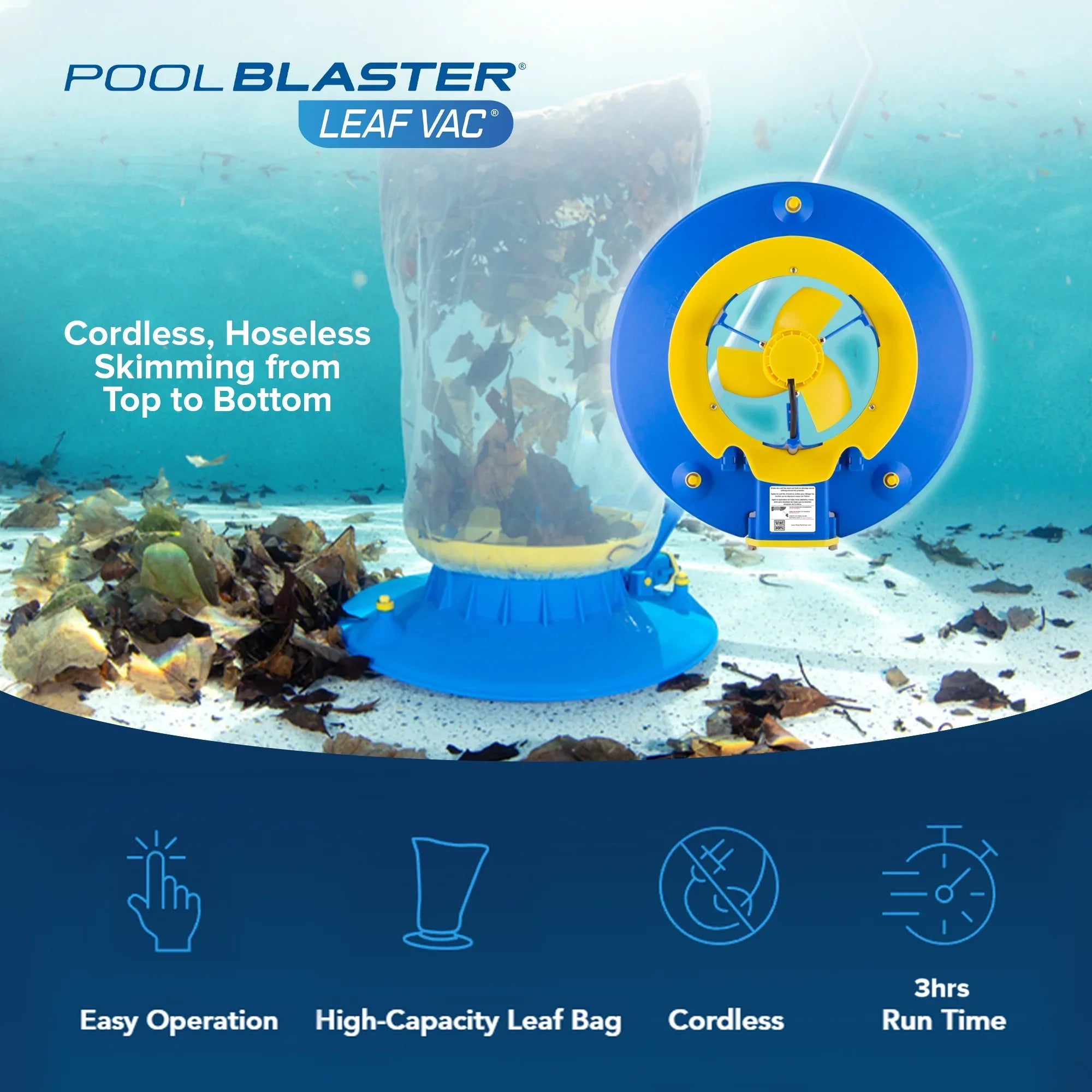 Vacuum Operated Tech WTB11A0000 Battery Leaf Eater Water