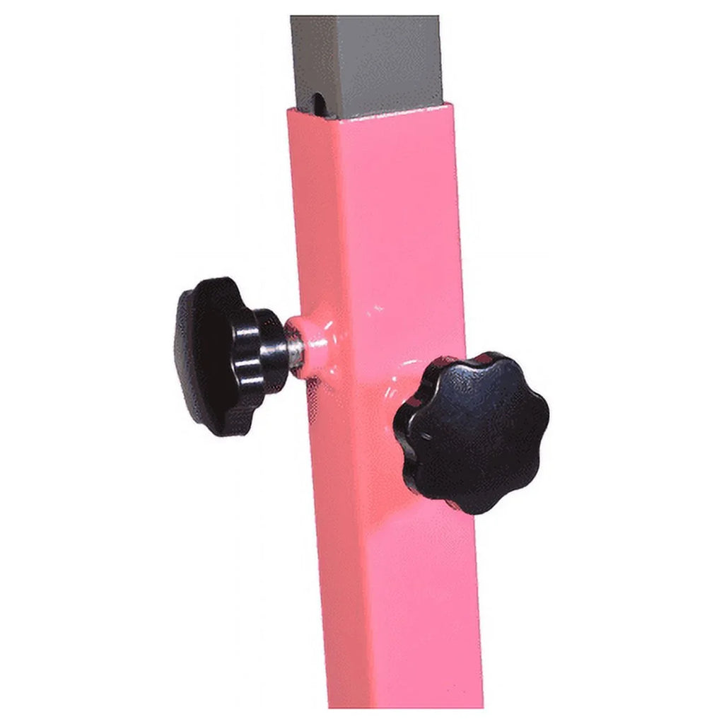 Gym Kids Pink Legs, Training, 3-5FT, 5-Star Heavy-Duty, Gymnastic Curved TD Kip Junior Bar, Equipment Adjustable Home