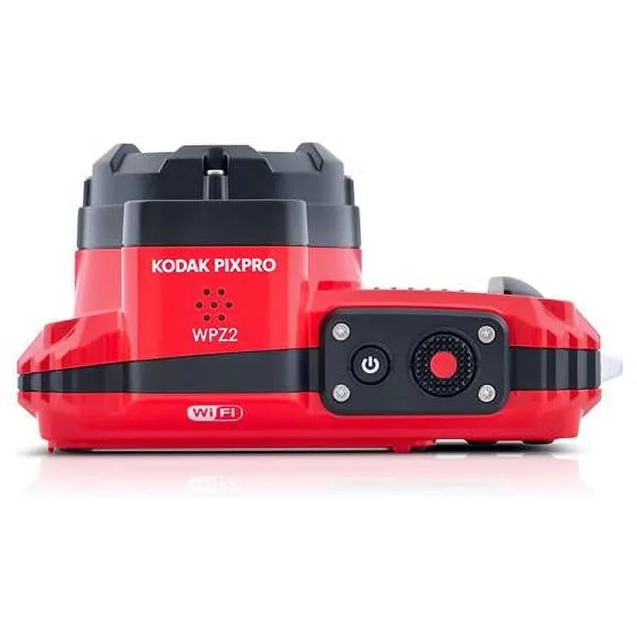 Camera Rugged Bag Waterproof Card Memory Camera, 16MP 32GB Full and Bundle WPZ2 HD PIXPRO Red, with Digital