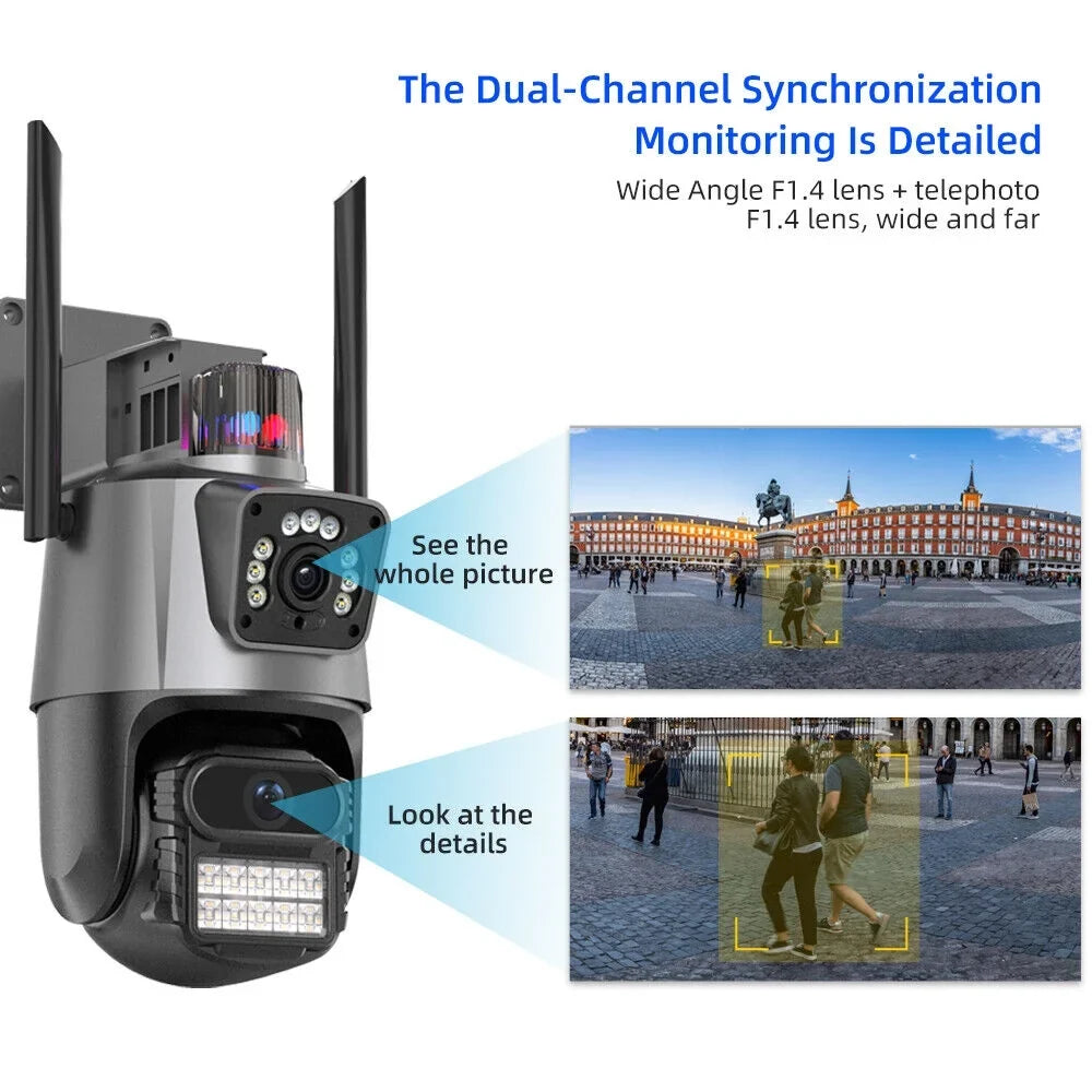 Card Camera Enhanced HD Audio Slot Real-time Antenna Outdoor Two-Way Waterproof Dual IP66 TF 1080P