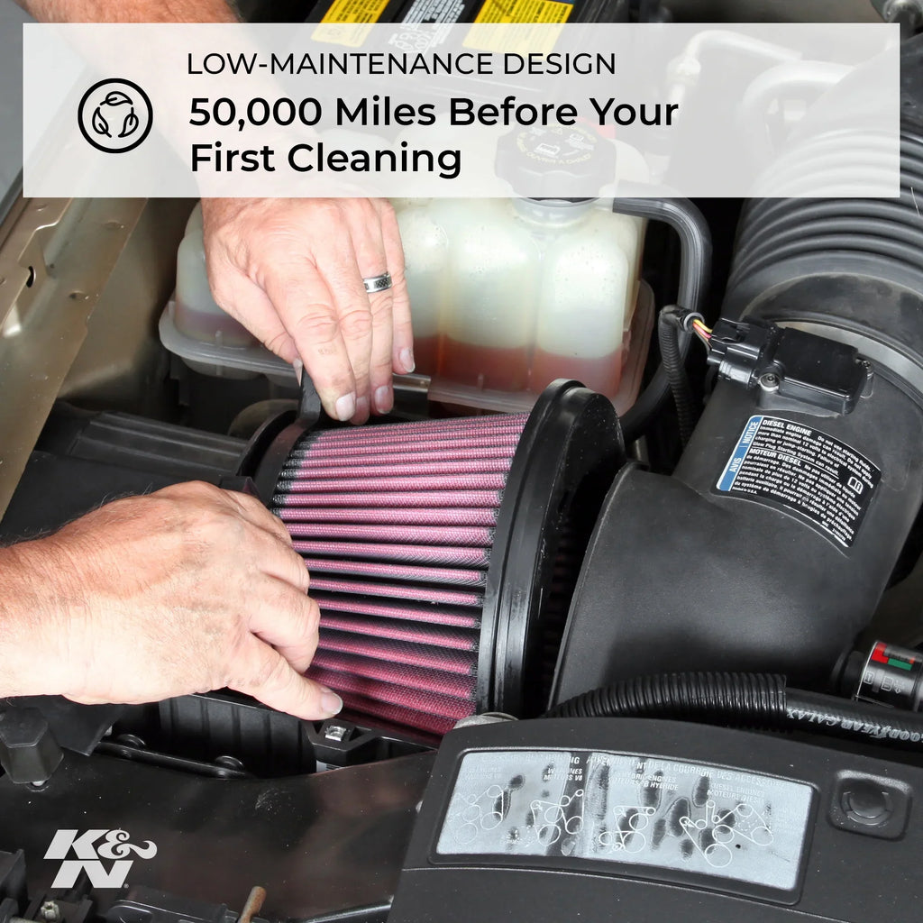 Performance, High Filter, Engine Filter: E-3322 Air K&N Premium, Washable, Duty: Heavy Industrial Replacement