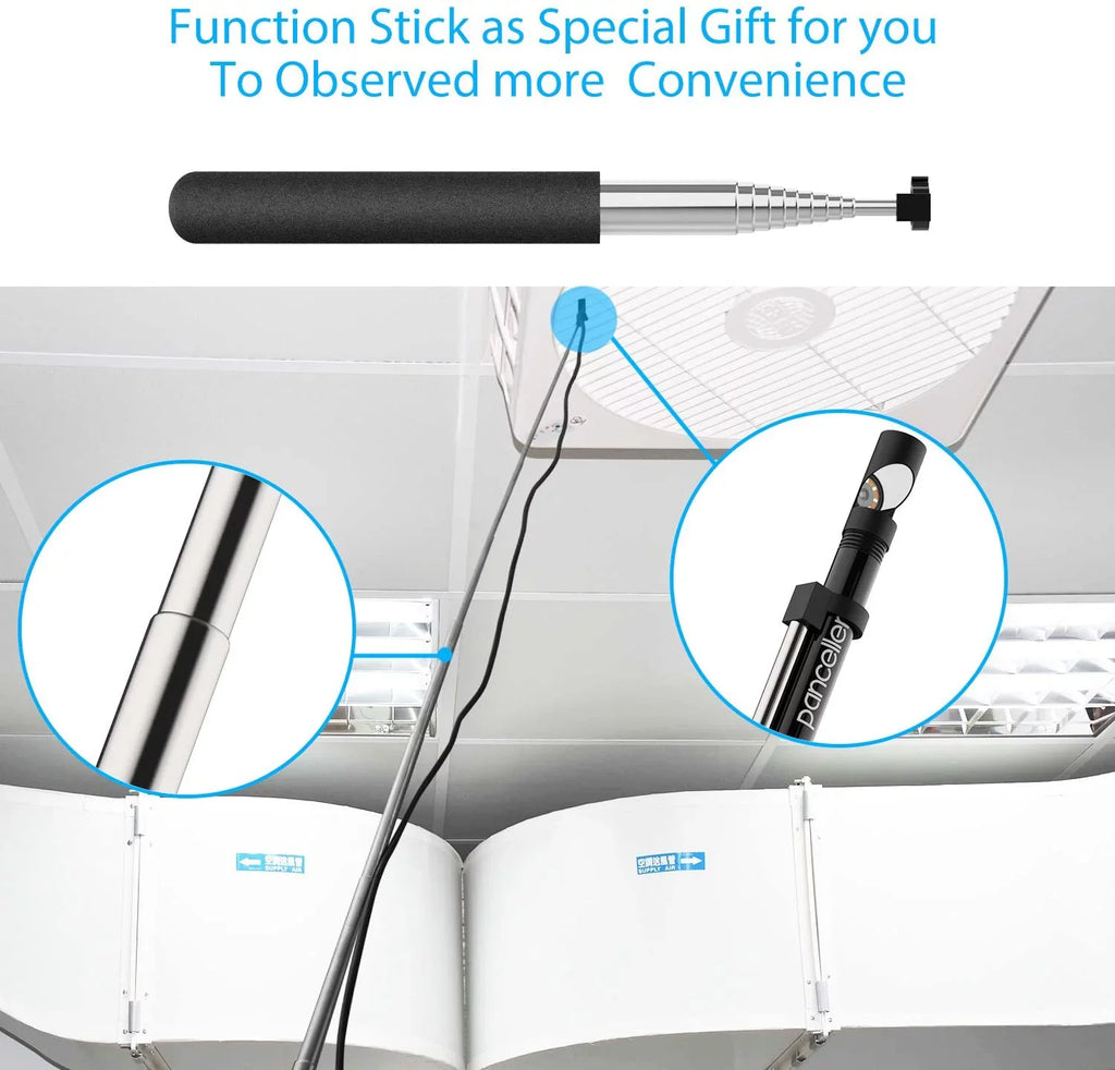 Borescope LED (5 Inspection Endoscope Light HD Camera PC Metes,16.5 for 1200P Ipad iPhone 8 FT) Table Smartphone Camera Wireless Snake WiFi Android Cable Rigid with Pancellent