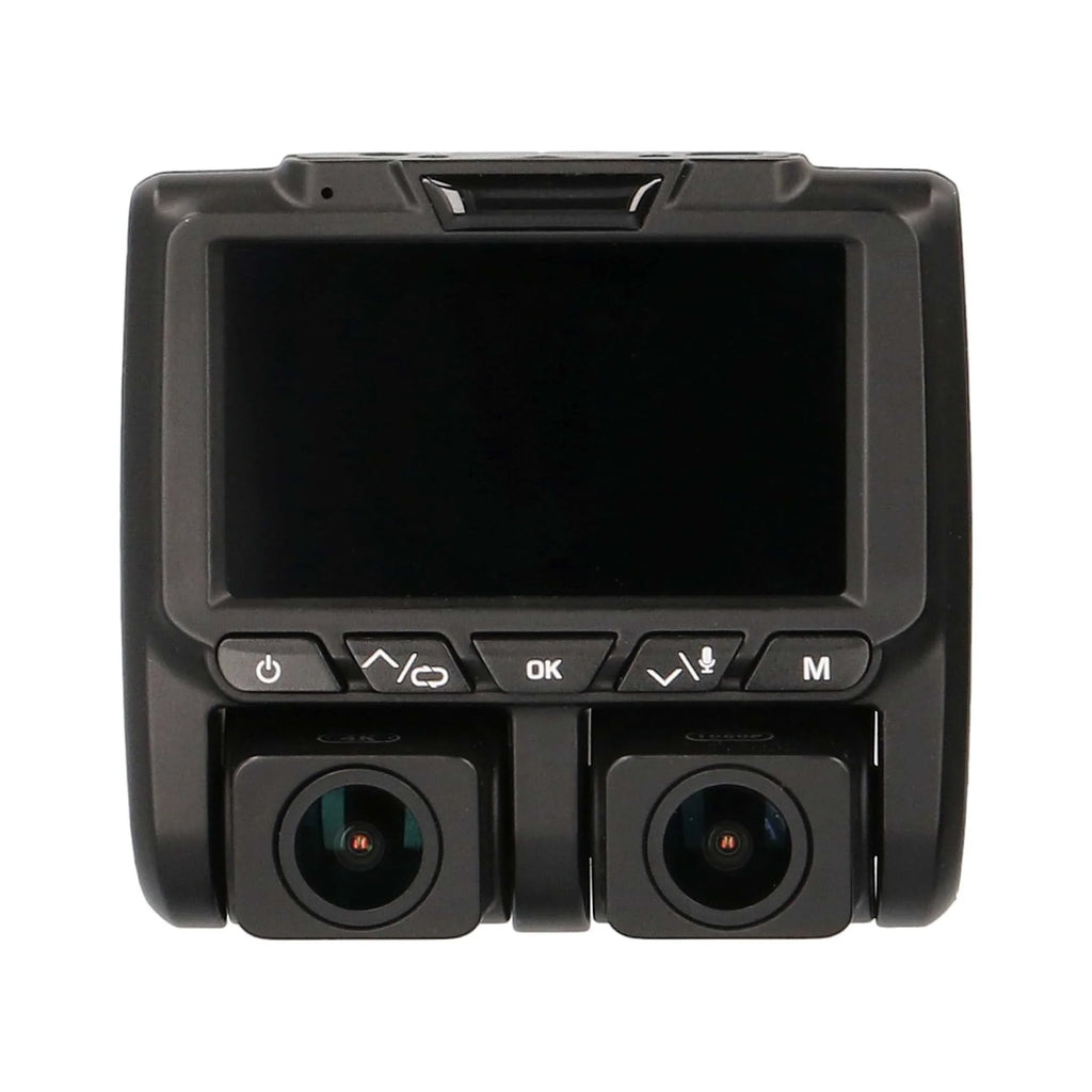w/ Built-in Screen Camera Dual-View TE-DVR-DL4K Dash DVR Viewing 3" iBeam & 4K