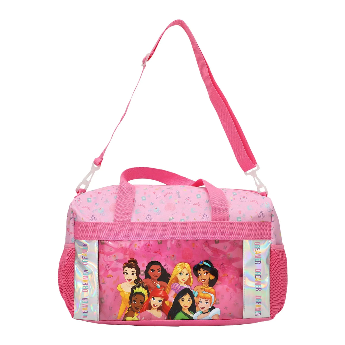 Girls 5-Piece Pink Kids Set Princesses Bag Disney Youth Duffle