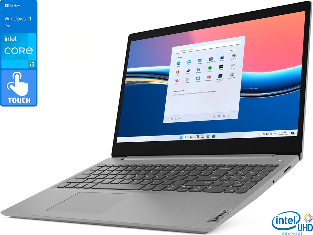 SSD, RAM, 11 Core HDMI, Wi-Fi, 15.6" 512GB 8GB 4.1GHz, IdeaPad NVMe 3 Windows Upto Touch Lenovo S HD Bluetooth, Card Reader, Laptop, Intel Pro i3-1115G4 Display,