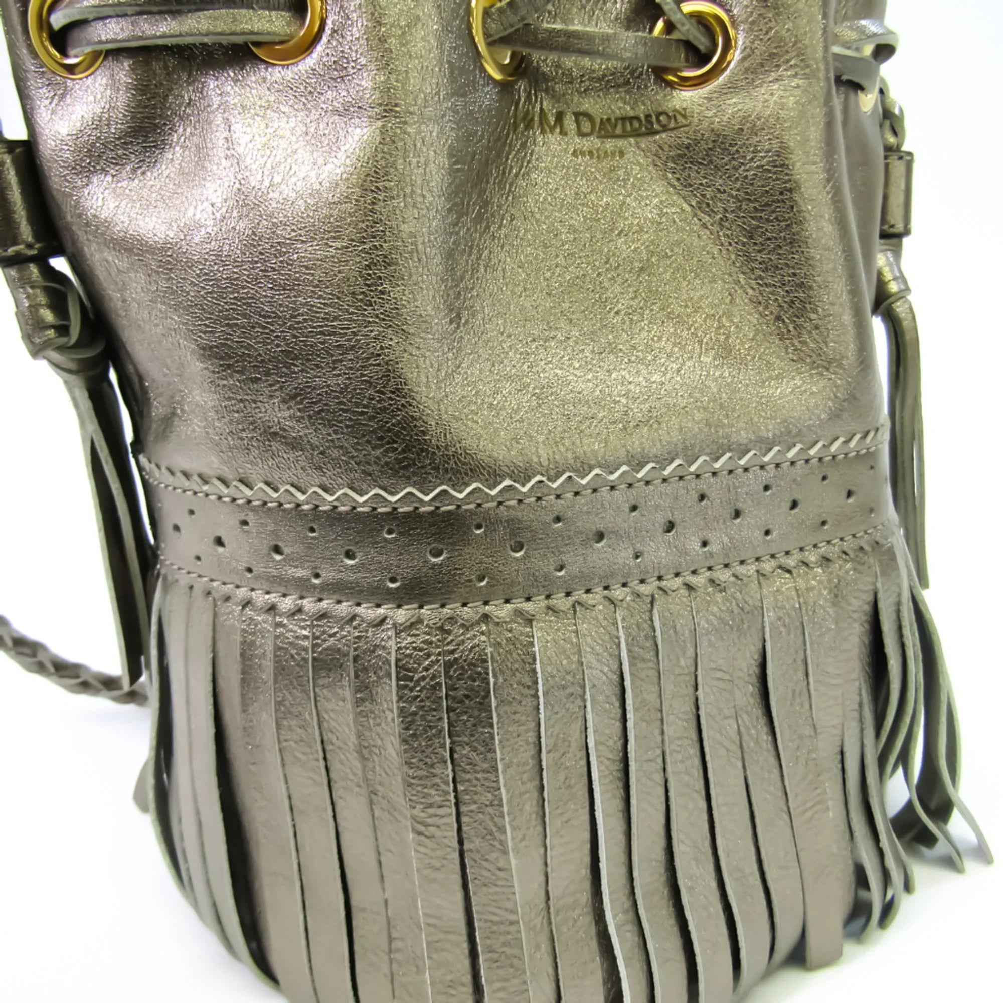 Bag S Gold (Good) Handbag,Shoulder J&M Pre-Owned Carnival Women's Davidson Leather