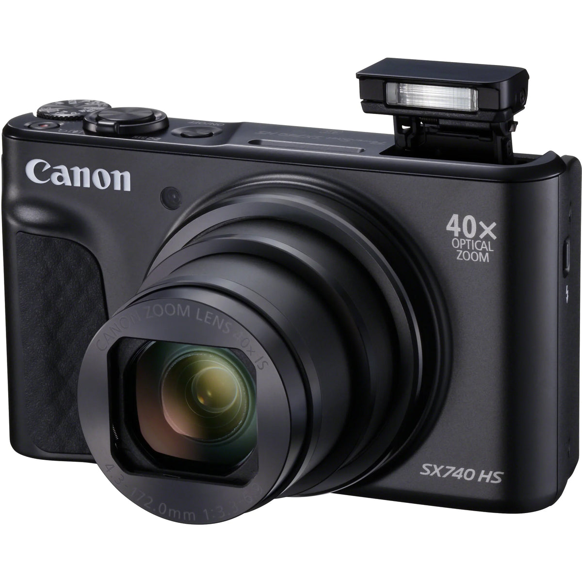 Black 20.3 Compact PowerShot Camera, SX740 HS Megapixel Canon