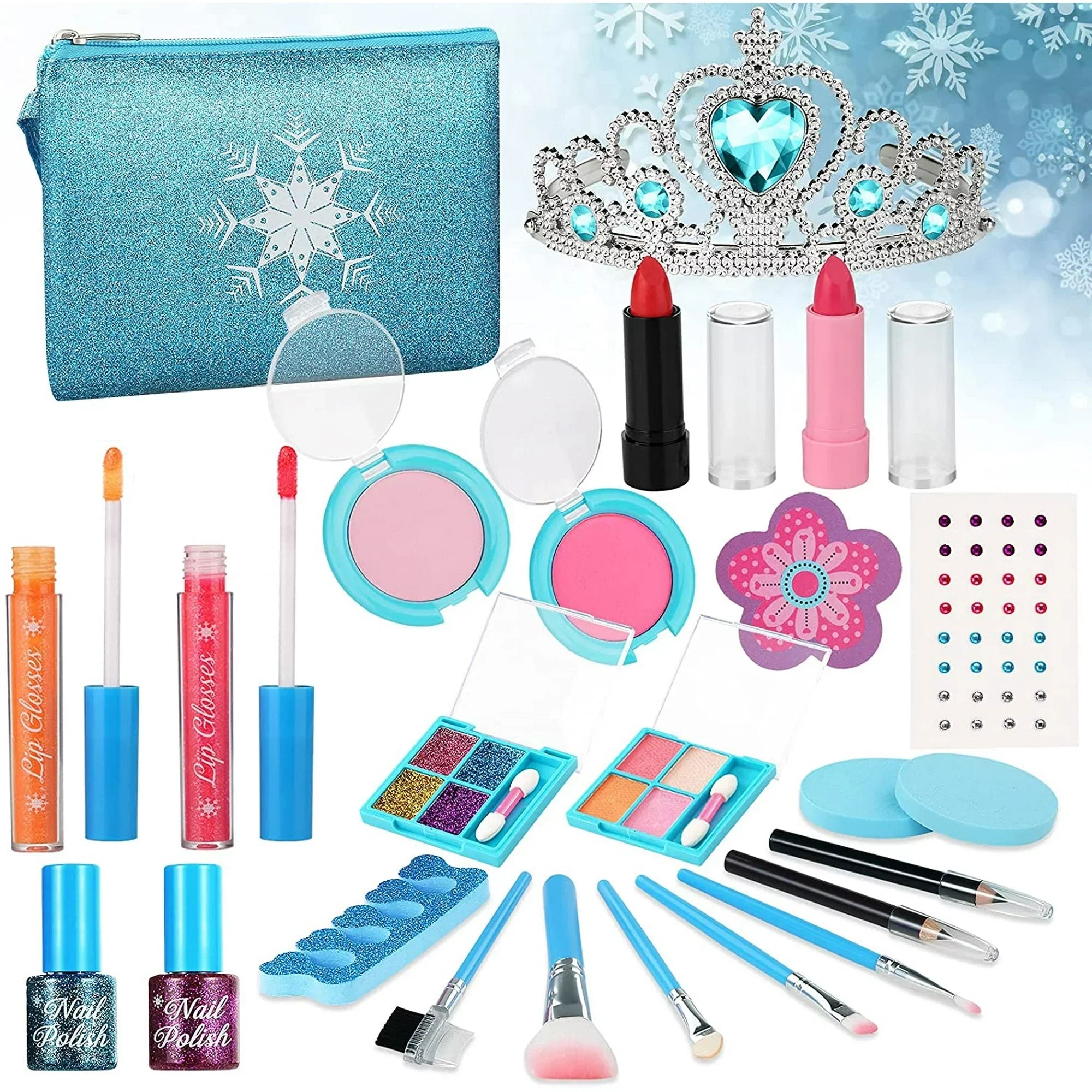 5 12 Toys 7 Princess Children for Makeup Kids, Kit 6 Girls Makeup Kids Real Set Washable Case 11 Girls, Girl Old 10 Makeup with Birthday Years Kit 8 Cosmetic Play 9 Girl, for Makeup for 3 for 4
