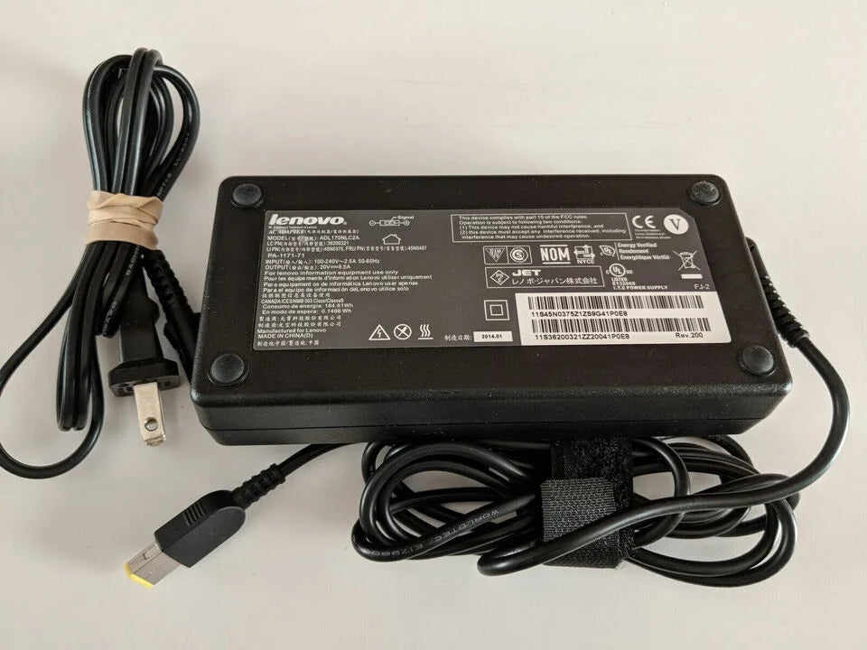 AC ThinkPad Lenovo 170W 20V Charger Supply Laptop Power Genuine Adapter