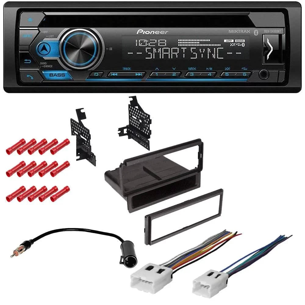for Bundle KIT2619 complete Single Radio, 2014 Car W/Base Stereo and Din Kit Versa Pioneer Nissan in-Dash Bluetooth Kit Radio Installation CD/AM/FM with Radio