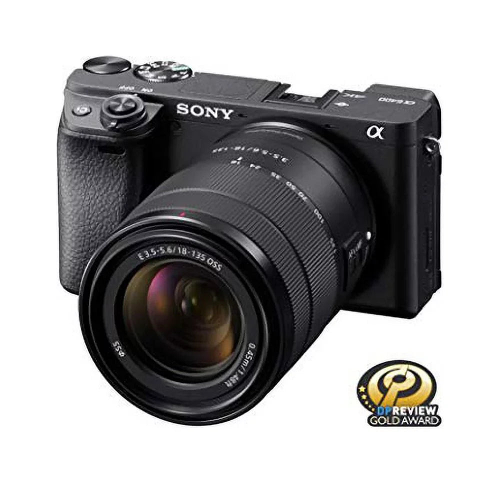 Sony & E Compatible (Refurbished) Restored - Cameras 18-135mm Camera ILCE-6400M/B a6400 Mount Lens Mirrorless - Alpha