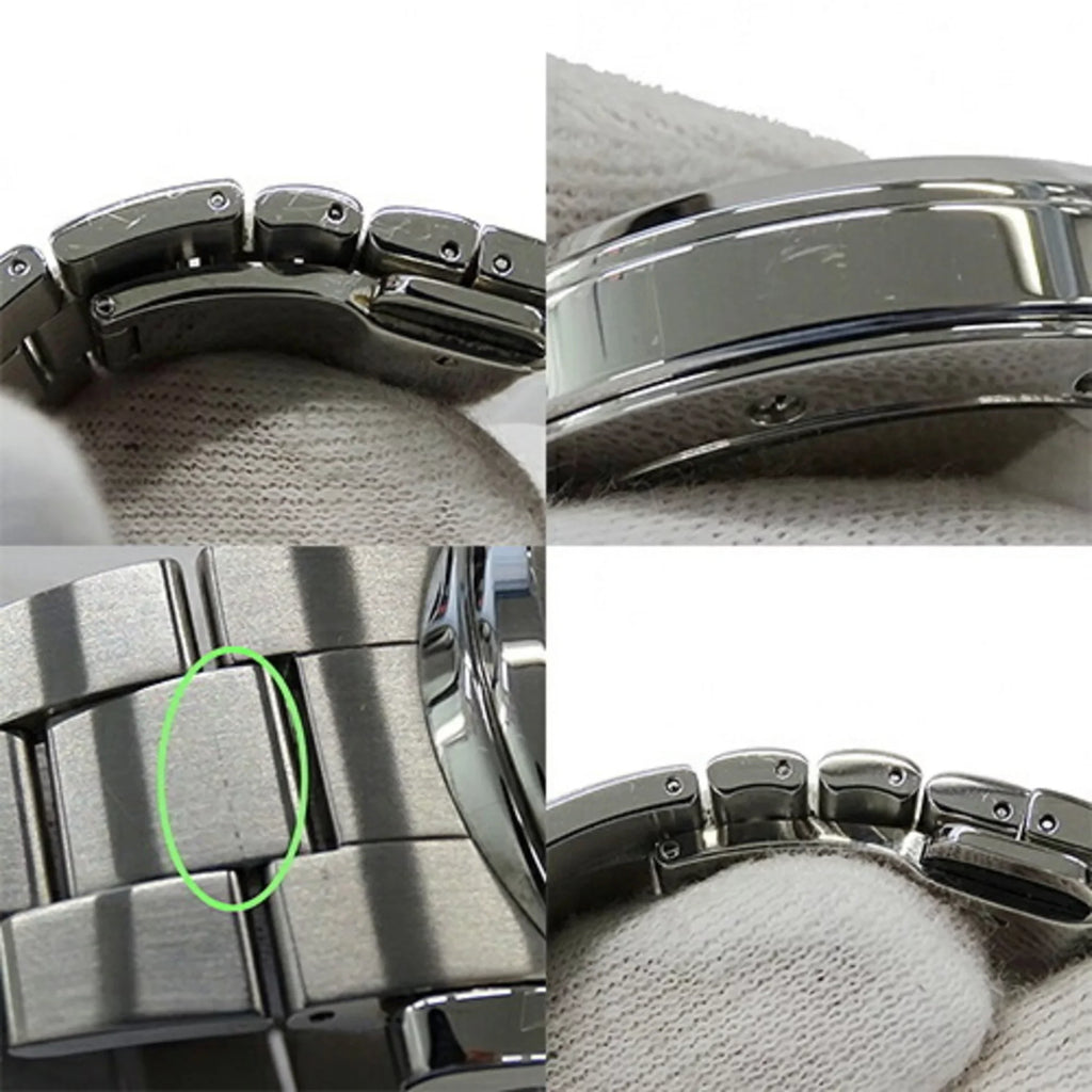 silver 101M Gucci watch Used black steel men's stainless quartz YA101309 chrono G GUCCI SS date