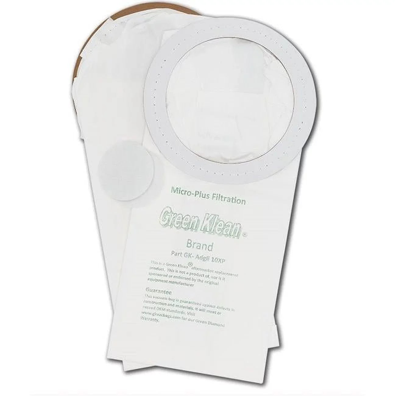 per 10 Advance Vacuum Case - Green - Case Bags 10XP of Klean Adgility 10 GK-Adgil10XP Replacement Nilfisk