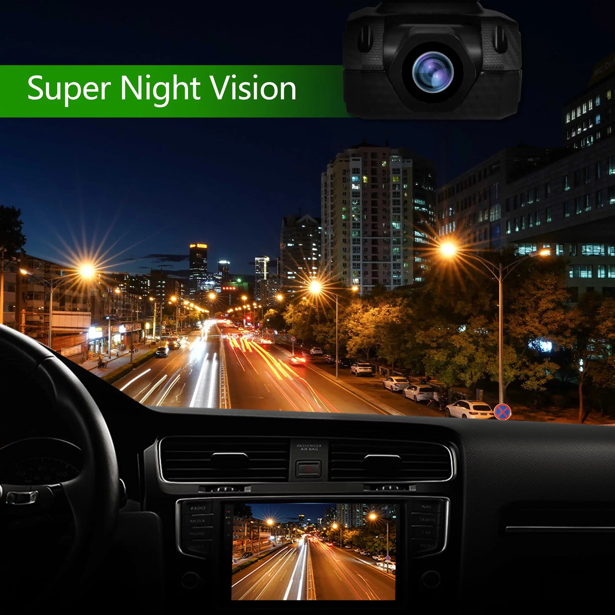 Car 1080P Vision HD Support Loop Camera Angle DVR ADAS Recording Night Recorder 170 Dash Road Wide USB Video