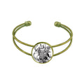 Chinese Open Retro Bangle Jewelry Drawing Rivers Mountains Bracelet Masterpiece Cuff