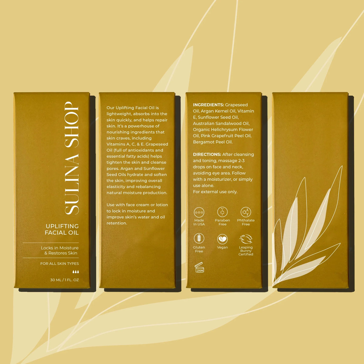 Oil with Seed Oil 30ml - Care - Moisturizing Shop Sulina Uplifting Oil & - Free Pomegranate, Baobab, Fruit Skin Paraben Marula, Facial Anti-Aging Grapeseed, Cruelty-Free, Made