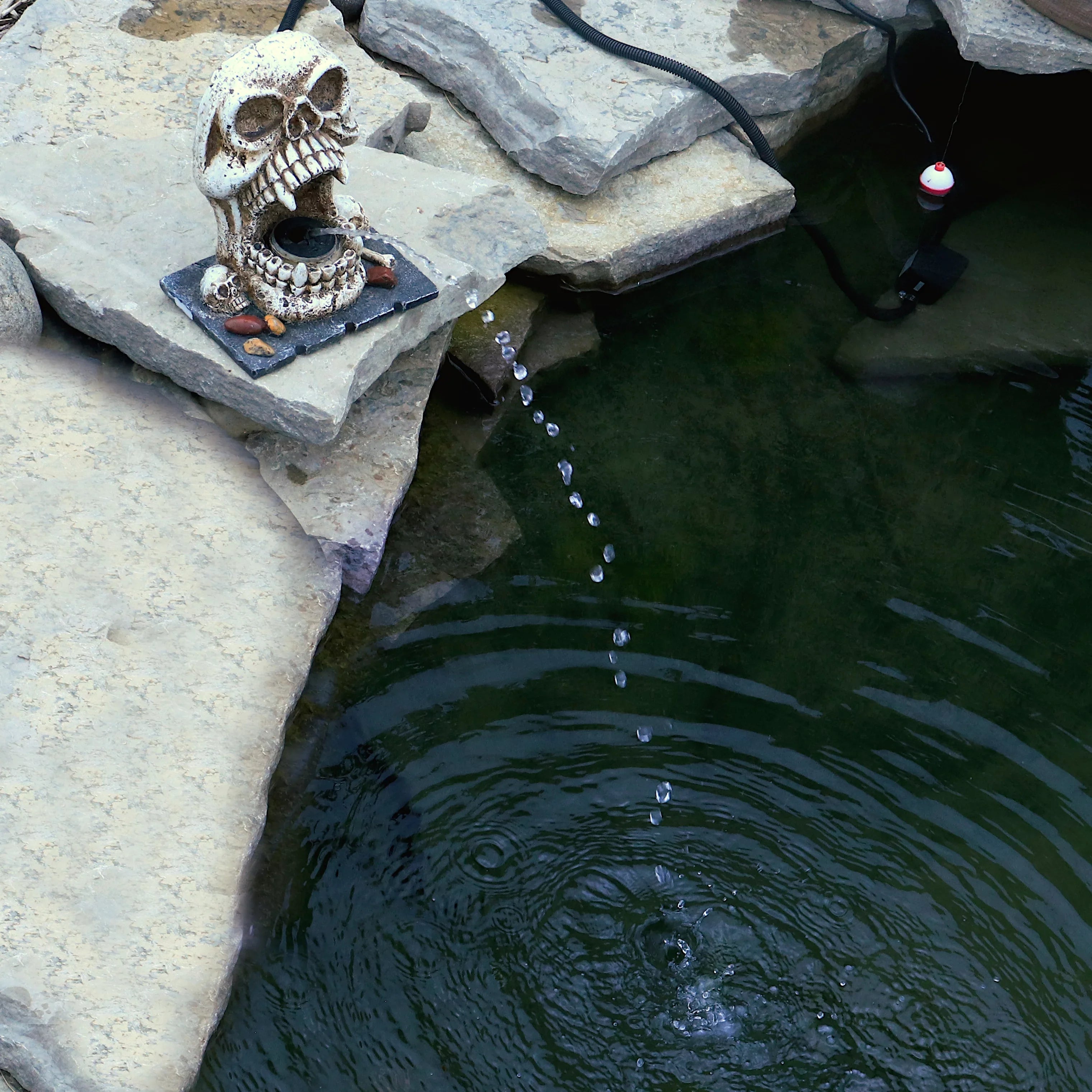 Statuary Pro Outdoor Feature Skull Fountain Water Custom Spitter Decorative