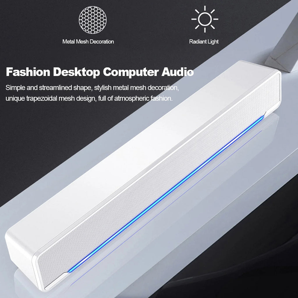 Surround USB Music Player PC Powerful Input Wired Audio Stereo for Laptop V-196 Computer Carevas Smartphone Box Tablet 3.5mm MP3 Speaker Sound Subwoofer Bass Bar MP4