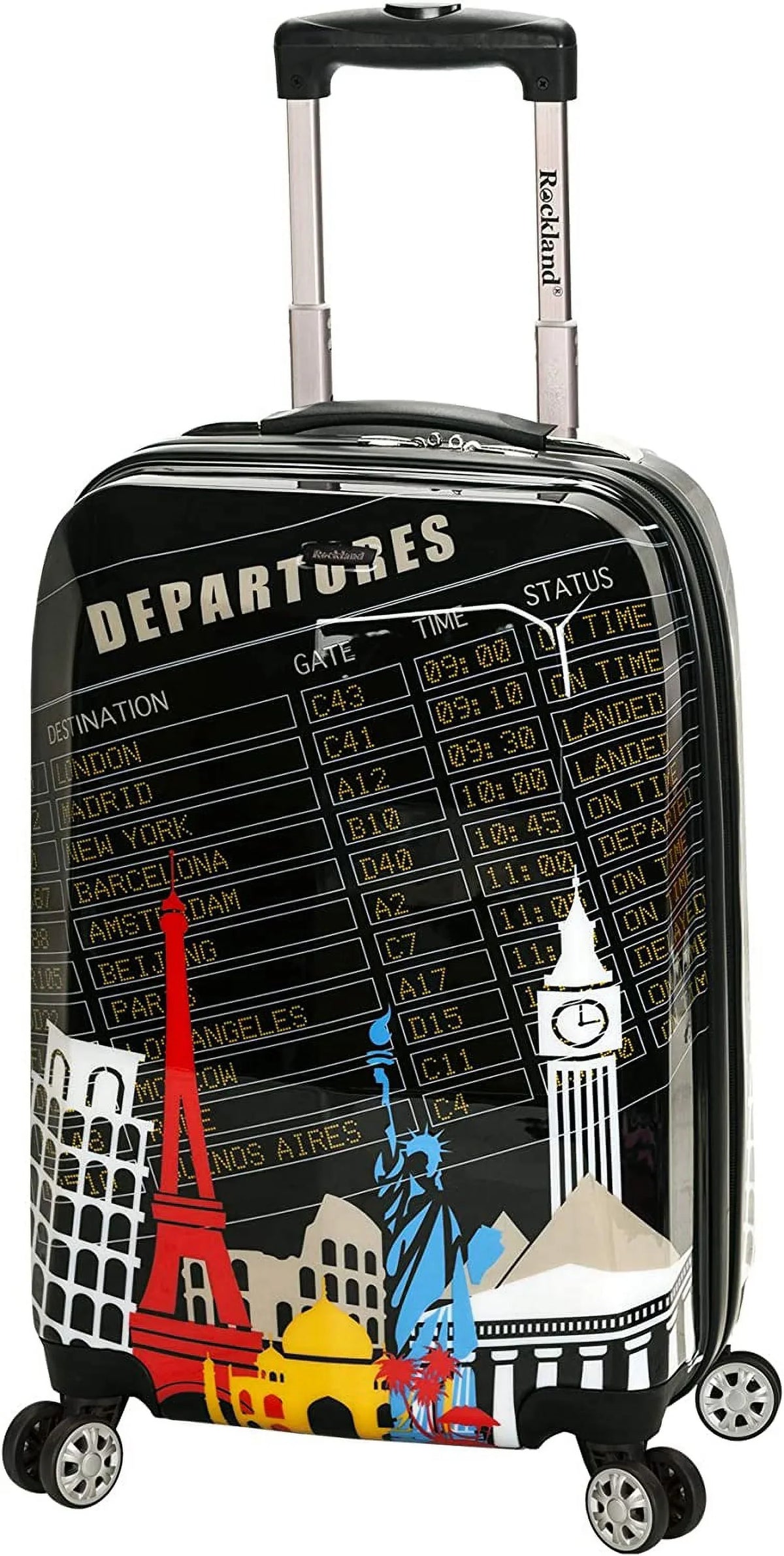 Polycarbonate 20" Luggage On Rockland Carry F2061 Hardside