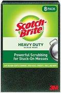 Pads Scour pad Scotch-Brite 8 Heavy Duty, Green, 8 Large